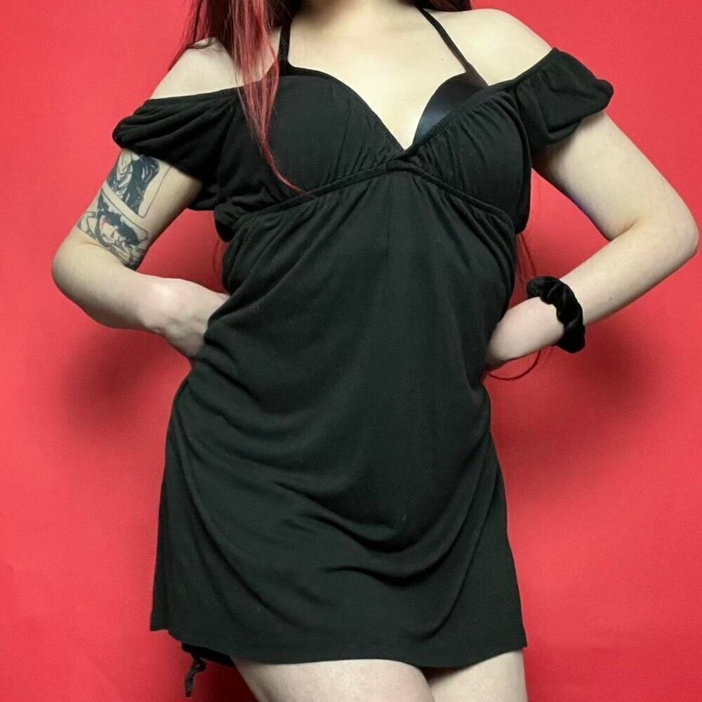 Garage / Black mini babydoll dress 🖤🖤​​​​​​